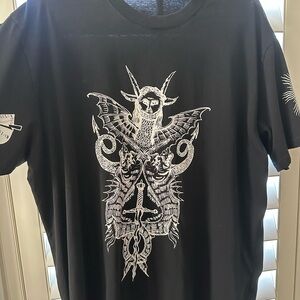 Givenchy Black and White Graphic Tee